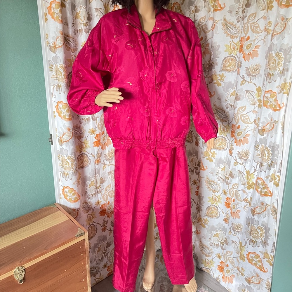 Windbreaker set silk